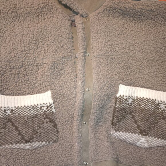 Anthropologie BLANKNYC Cozy Sherpa Jacket Sz L - Picture 10 of 10